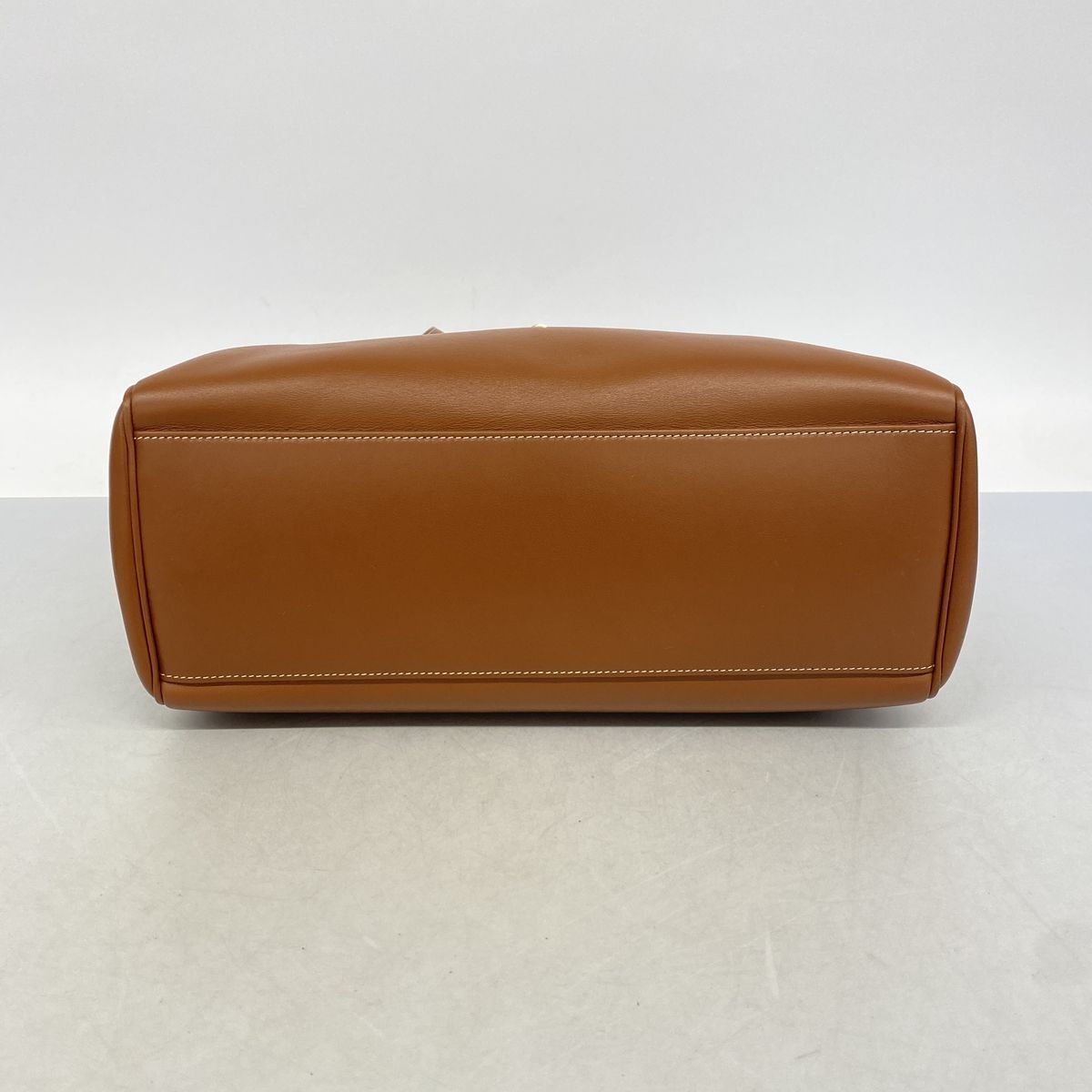 Celine Shoulder Bag Leather Brown Gold — view 3
