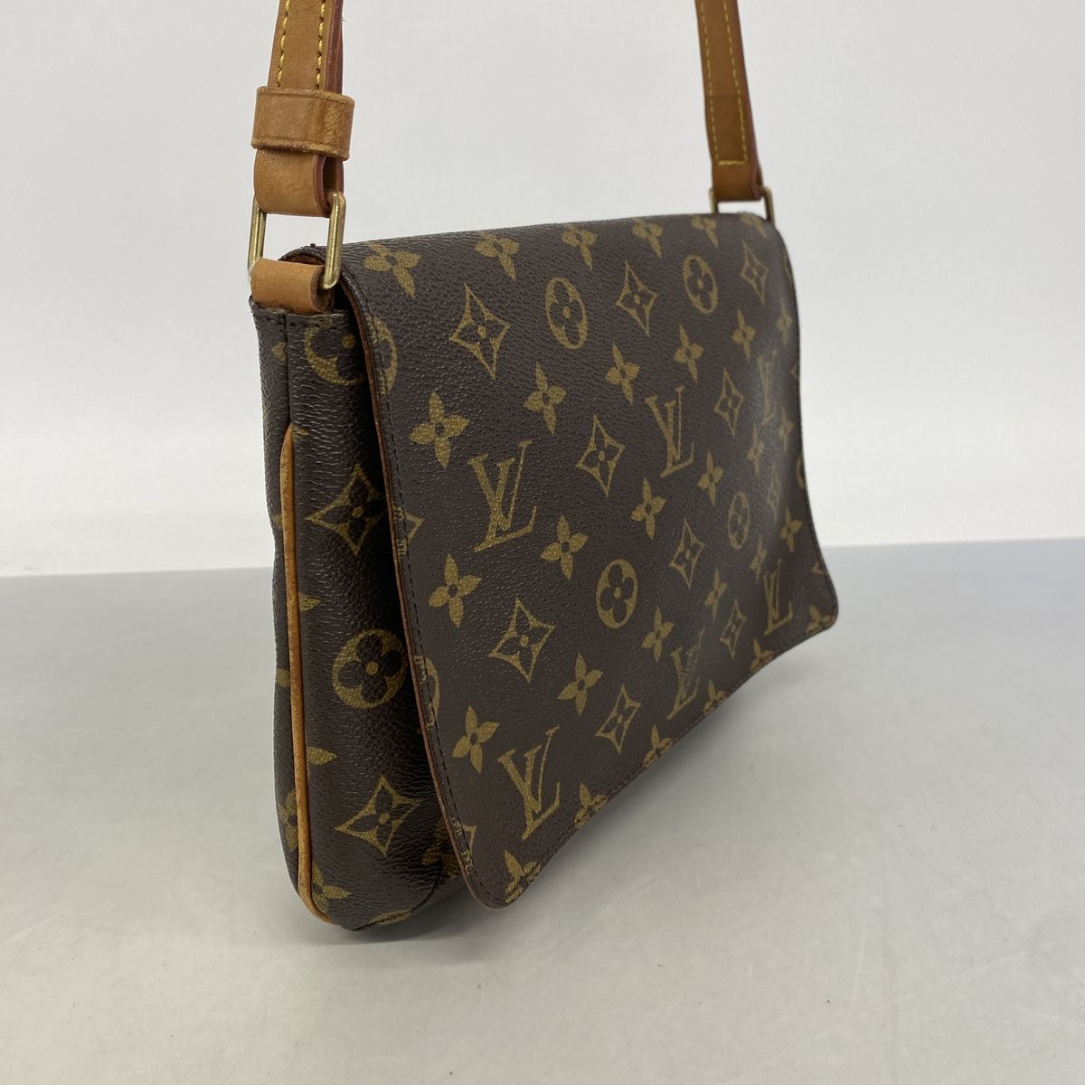 Louis Vuitton Shoulder Bag Monogram Musette Tango Short Strap Brown — view 2