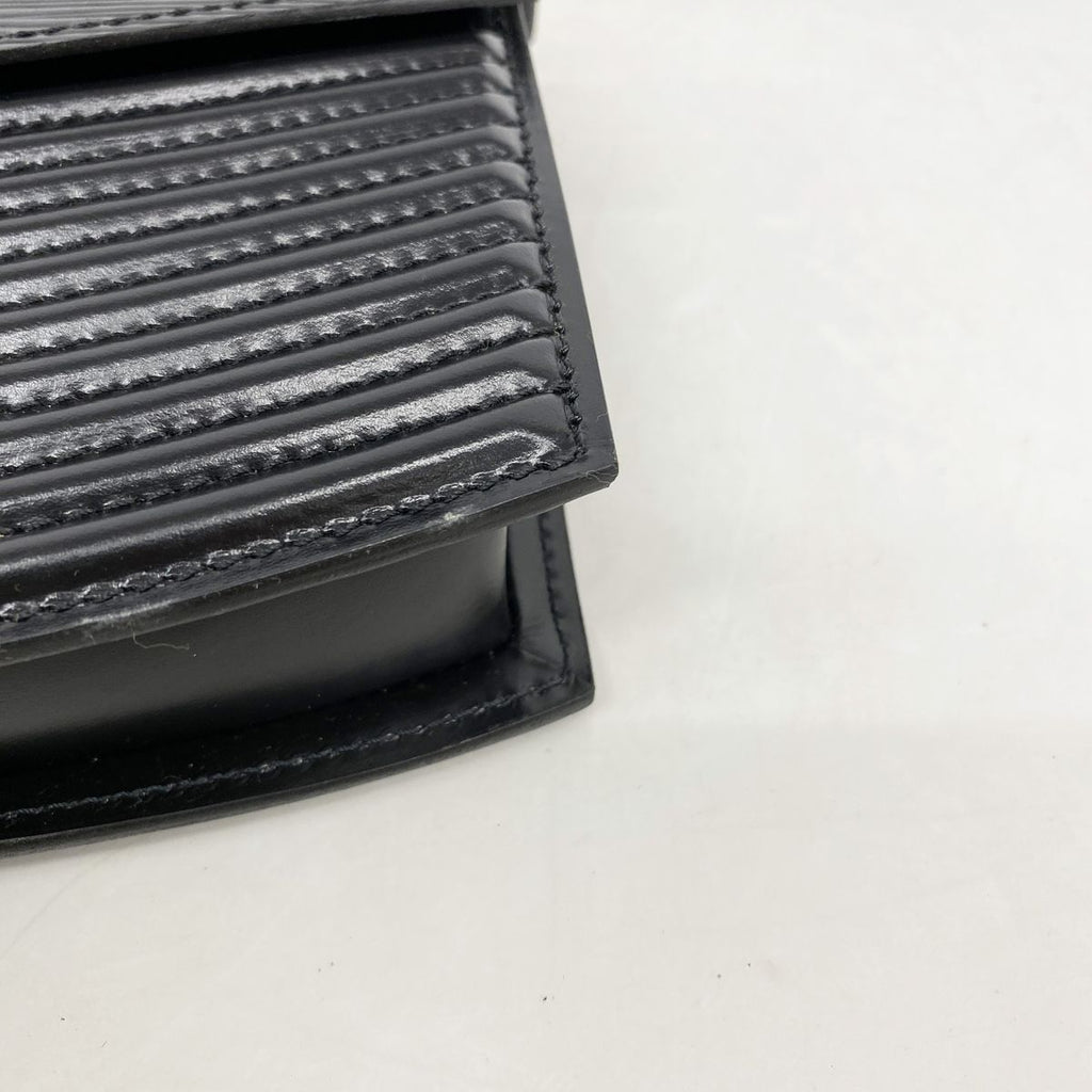 Louis Vuitton Shoulder Bag Epi Prebourg Noir — view 7
