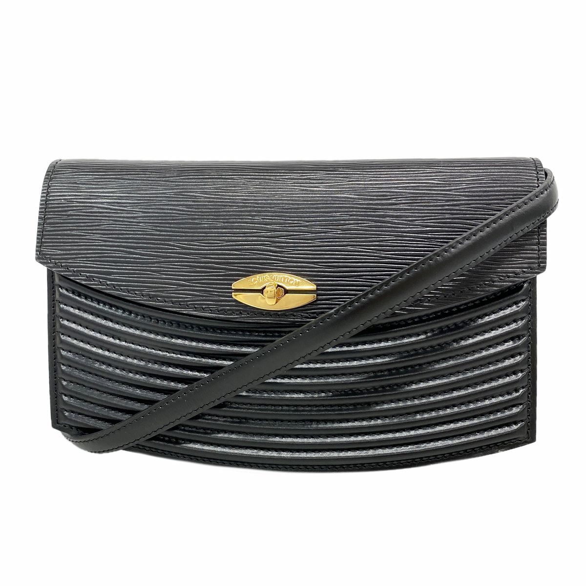 Louis Vuitton Shoulder Bag Epi Prebourg Noir
