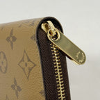 Louis Vuitton Wallet Monogram Reverse Zippy Brown — view 6