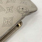 Louis Vuitton Trifold Wallet Mahina Portefeuille Amelia Taupe — view 8