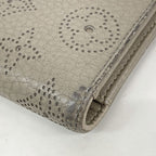 Louis Vuitton Trifold Wallet Mahina Portefeuille Amelia Taupe — view 6