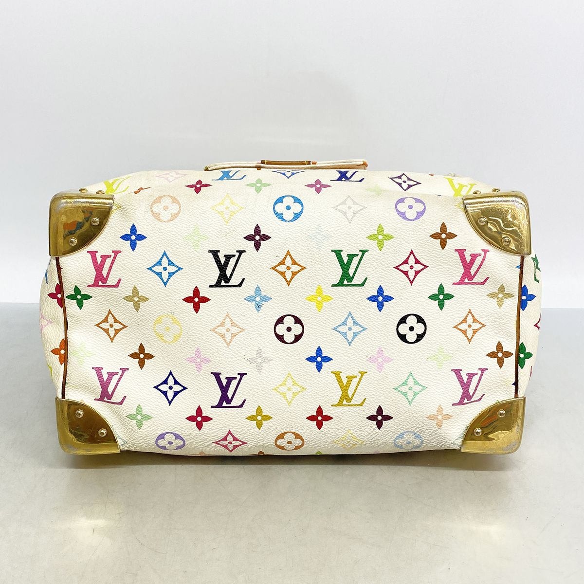 Louis Vuitton Handbag Monogram Multicolor Speedy 30 Blanc — view 3