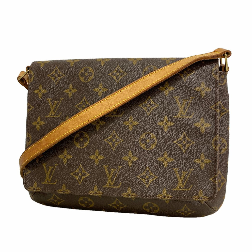 Louis Vuitton Shoulder Bag Monogram Musette Tango Short Strap Brown