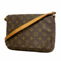 Louis Vuitton Shoulder Bag Monogram Musette Tango Short Strap Brown