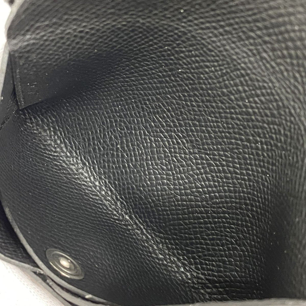 Hermes Coin Purse Calvi Duo Veau Epsom Black Silver — view 3
