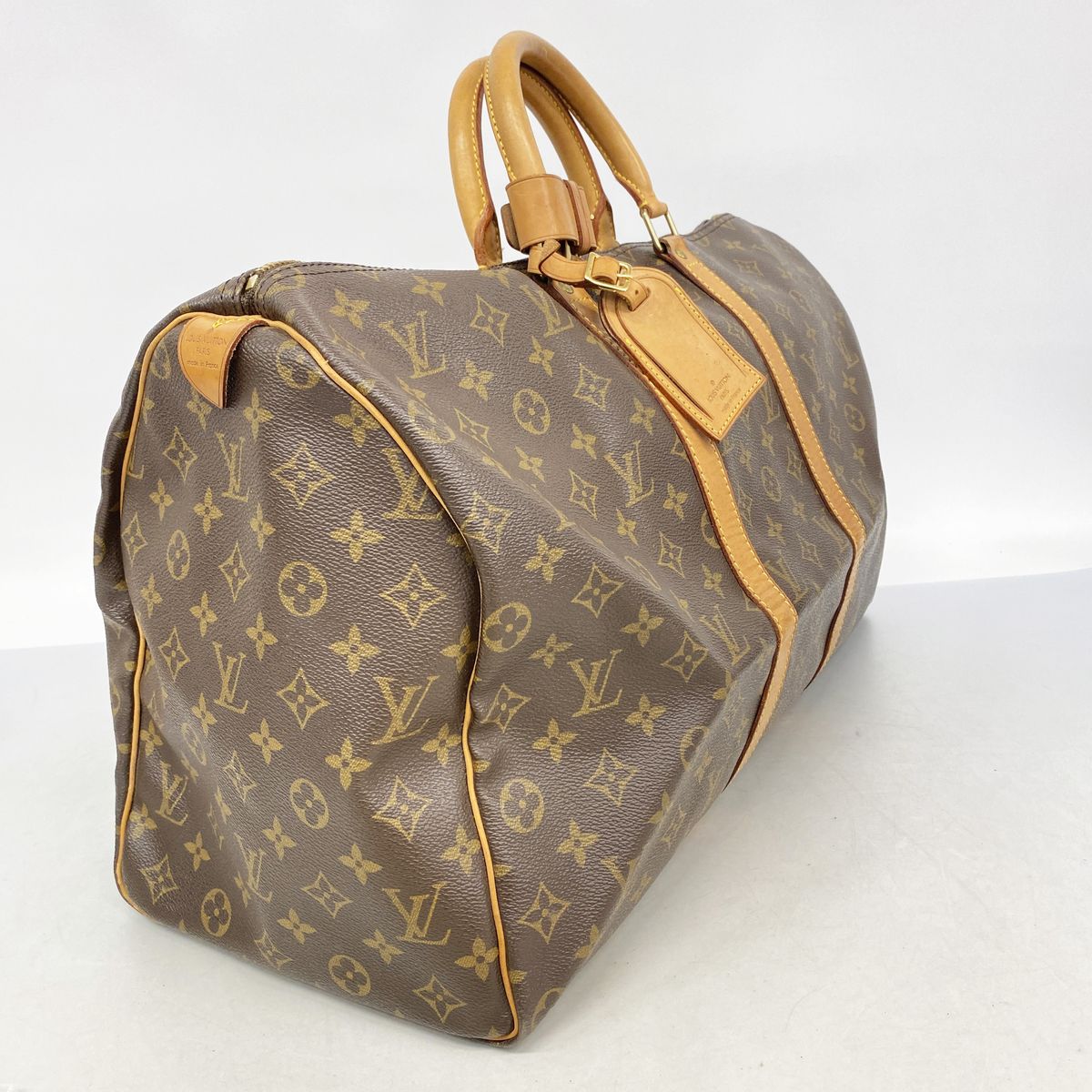 Louis Vuitton Boston Bag Monogram Keepall 50 Brown — view 2