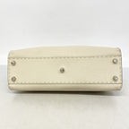 Fendi Handbag Selleria Peekaboo Leather Beige Silver 2-Way Bag — view 3
