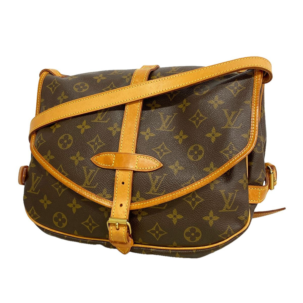 Louis Vuitton Shoulder Bag Monogram Saumur 30 Brown
