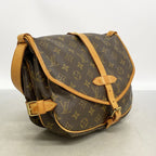 Louis Vuitton Shoulder Bag Monogram Saumur 30 Brown — view 2
