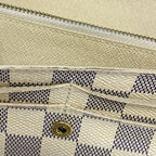 Louis Vuitton Wallet Damier Azur Portefeuille Sarah White — view 7