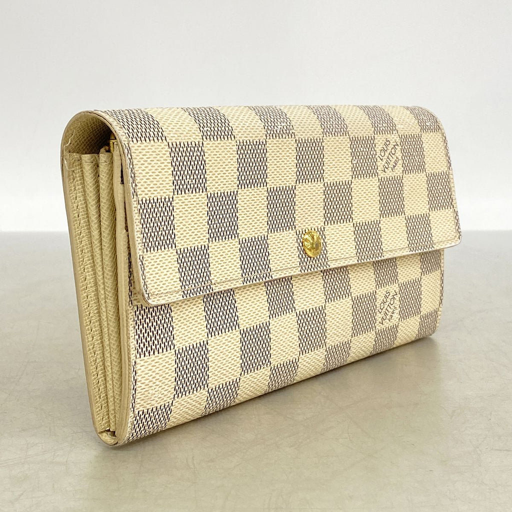 Louis Vuitton Wallet Damier Azur Portefeuille Sarah White — view 2