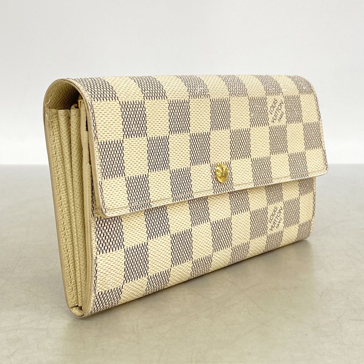 Louis Vuitton Wallet Damier Azur Portefeuille Sarah White — view 2