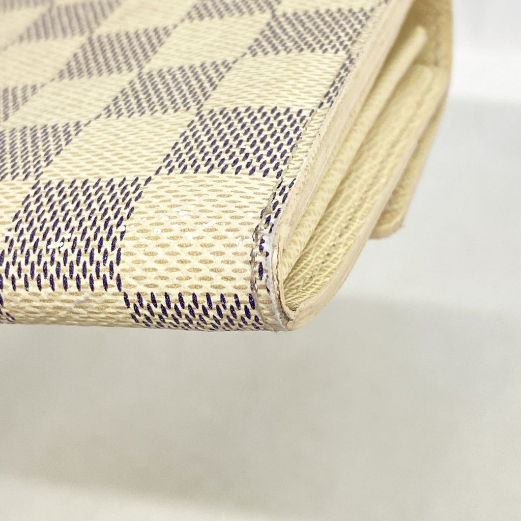 Louis Vuitton Wallet Damier Azur Portefeuille Sarah White — view 6