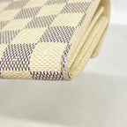 Louis Vuitton Wallet Damier Azur Portefeuille Sarah White — view 6
