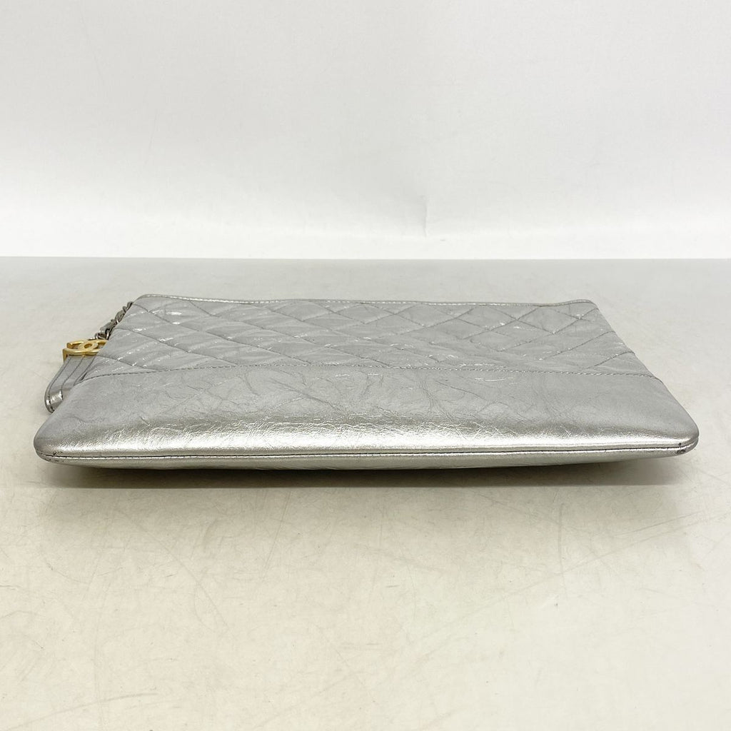 Chanel Clutch Gabrielle de Chanel Leather Silver Gold — view 3