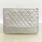 Chanel Clutch Gabrielle de Chanel Leather Silver Gold — view 8