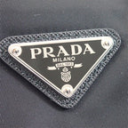 Prada Re-Nylon Shoulder Bag Nylon Black Silver — view 7