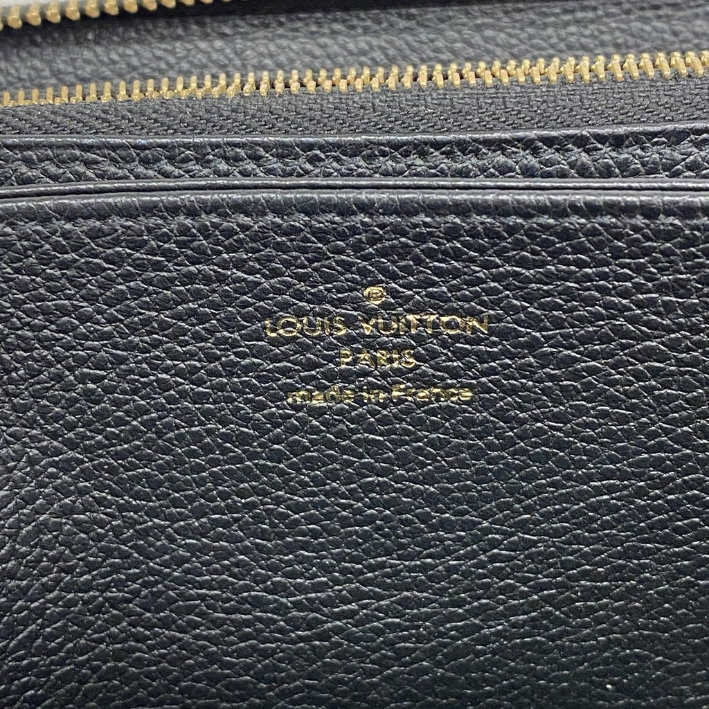 Louis Vuitton Wallet Monogram Empreinte Bicolor Zippy Black Beige — view 4