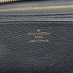 Louis Vuitton Wallet Monogram Empreinte Bicolor Zippy Black Beige — view 4