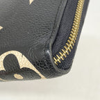 Louis Vuitton Wallet Monogram Empreinte Bicolor Zippy Black Beige — view 6