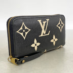 Louis Vuitton Wallet Monogram Empreinte Bicolor Zippy Black Beige — view 2