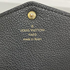 Louis Vuitton Wallet Monogram Empreinte Bicolor Portefeuille Sarah Black Beige — view 4