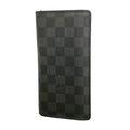 Louis Vuitton Wallet Damier Graphite Portefeuille Brazza Black Gray Vintage
