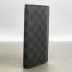 Louis Vuitton Wallet Damier Graphite Portefeuille Brazza Black Gray Vintage — view 2