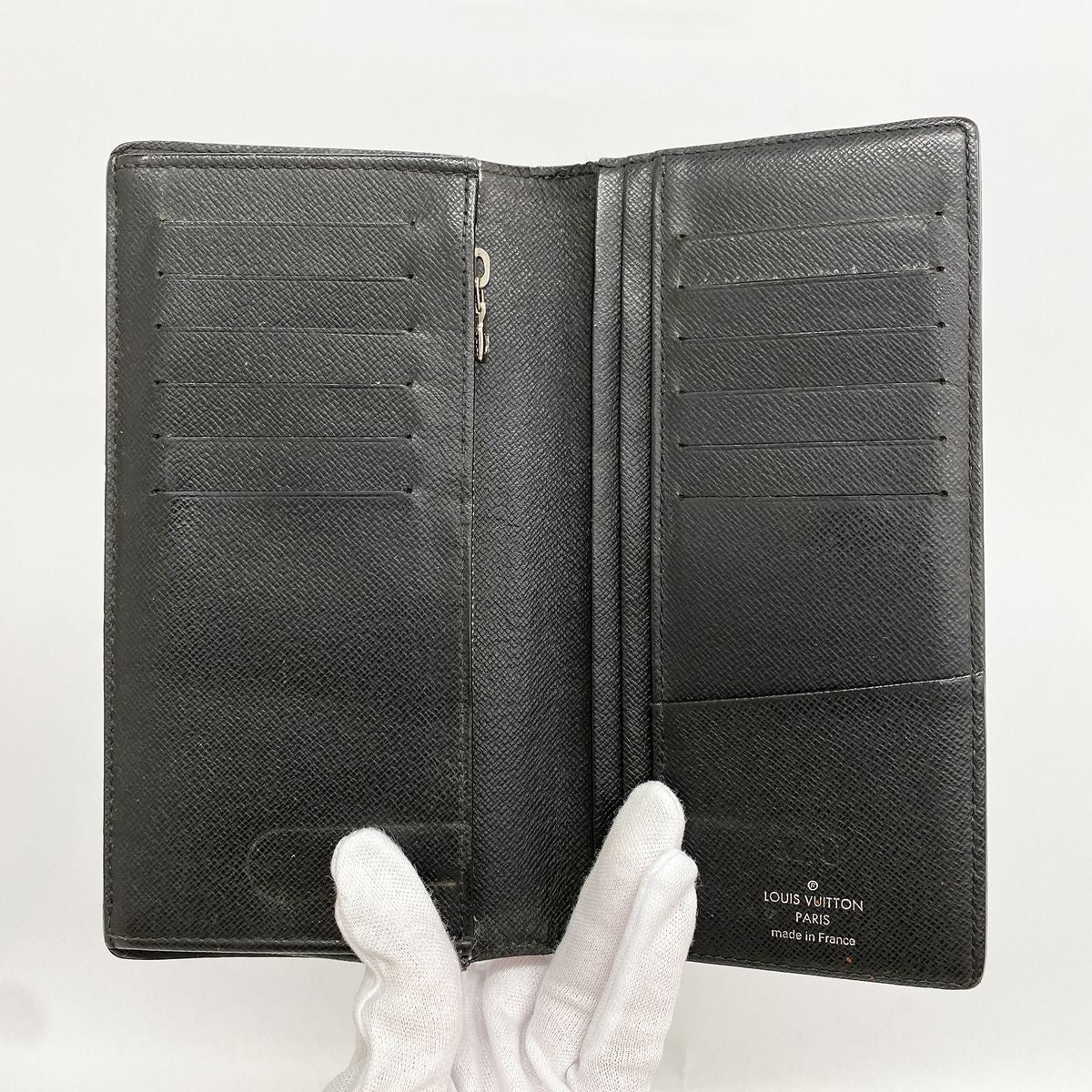 Louis Vuitton Wallet Damier Graphite Portefeuille Brazza Black Gray Vintage — view 3