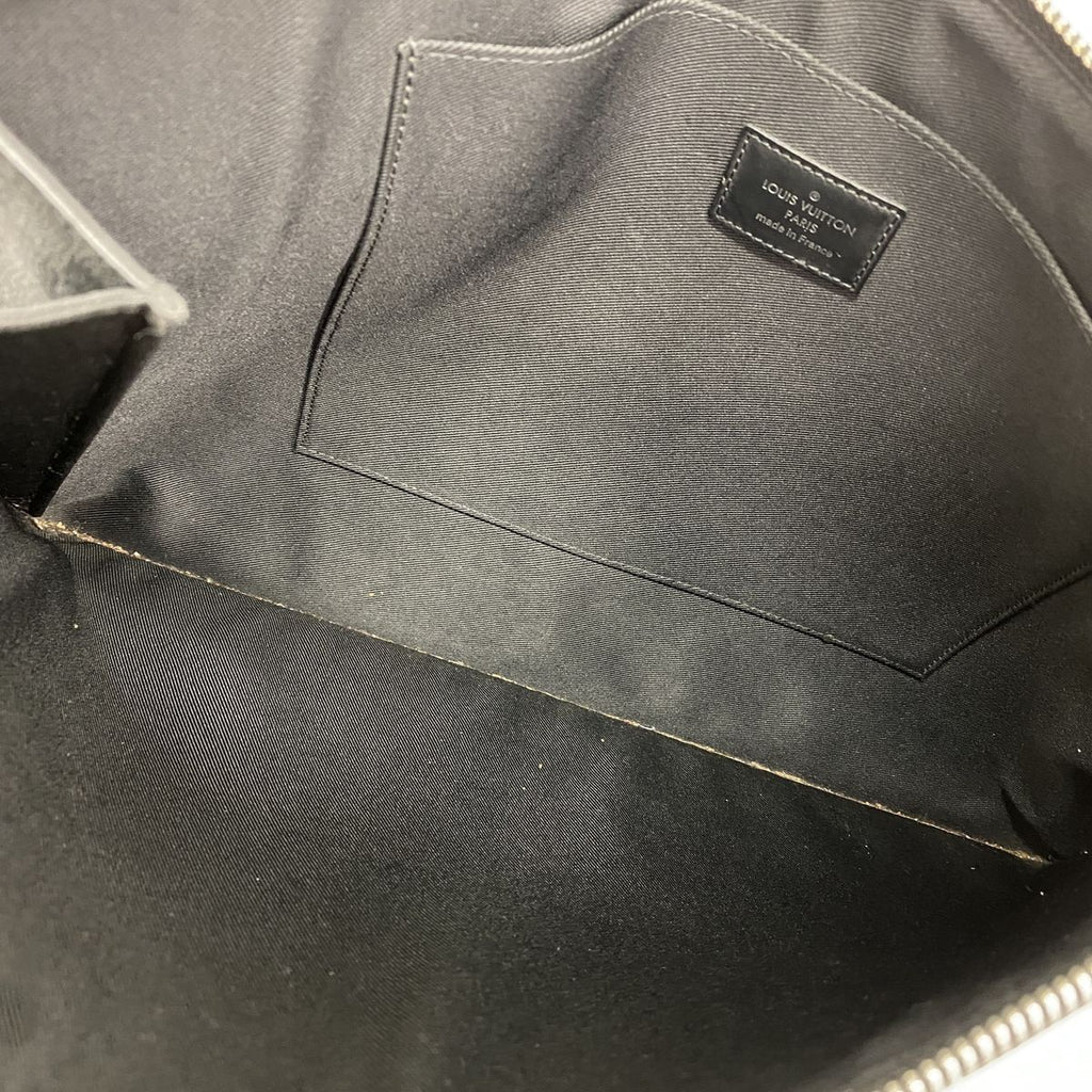 Louis Vuitton Clutch Damier Graphite Pochette Jules GM Black Gray Christopher — view 4