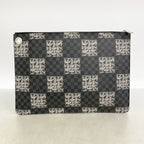 Louis Vuitton Clutch Damier Graphite Pochette Jules GM Black Gray Christopher — view 8