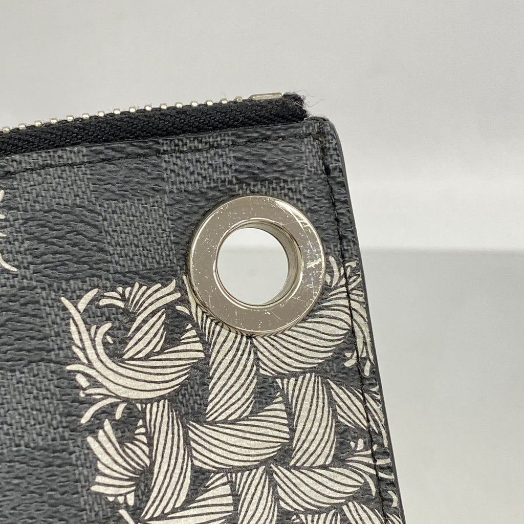 Louis Vuitton Clutch Damier Graphite Pochette Jules GM Black Gray Christopher — view 7