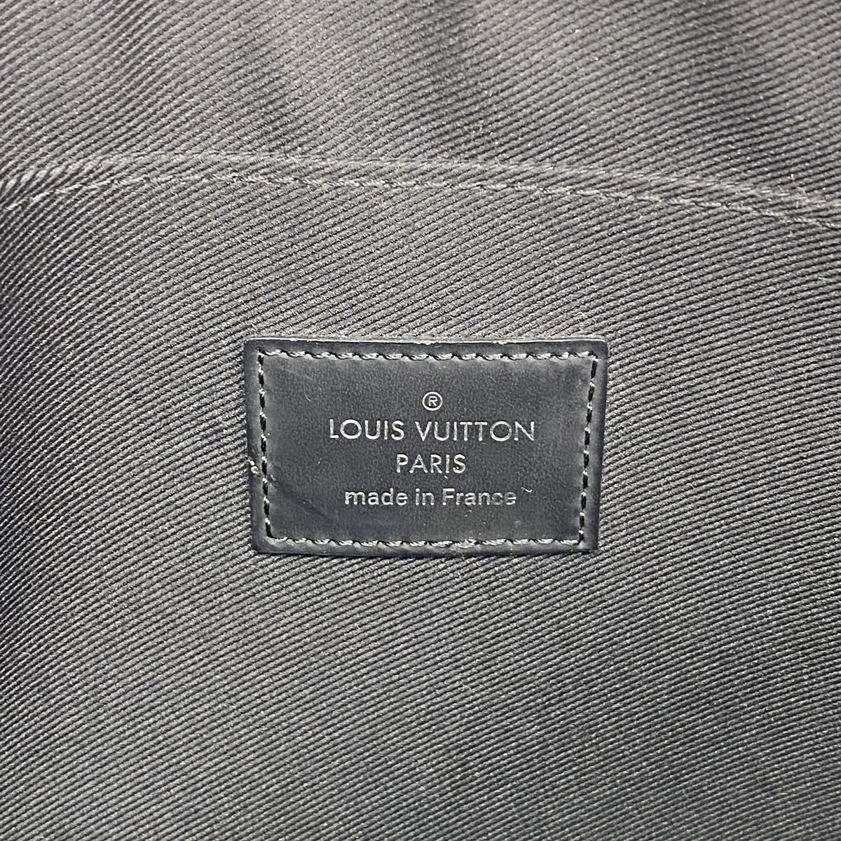 Louis Vuitton Clutch Damier Graphite Pochette Jules GM Black Gray Christopher — view 5