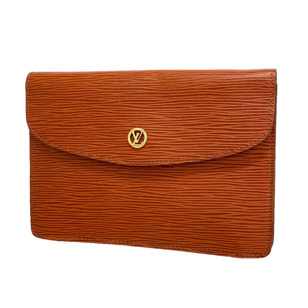 Louis Vuitton Clutch Epi Montaigne Kenya Brown