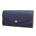 Louis Vuitton Wallet Monogram Empreinte Portefeuille Sarah Marine Rouge