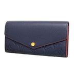 Louis Vuitton Wallet Monogram Empreinte Portefeuille Sarah Marine Rouge
