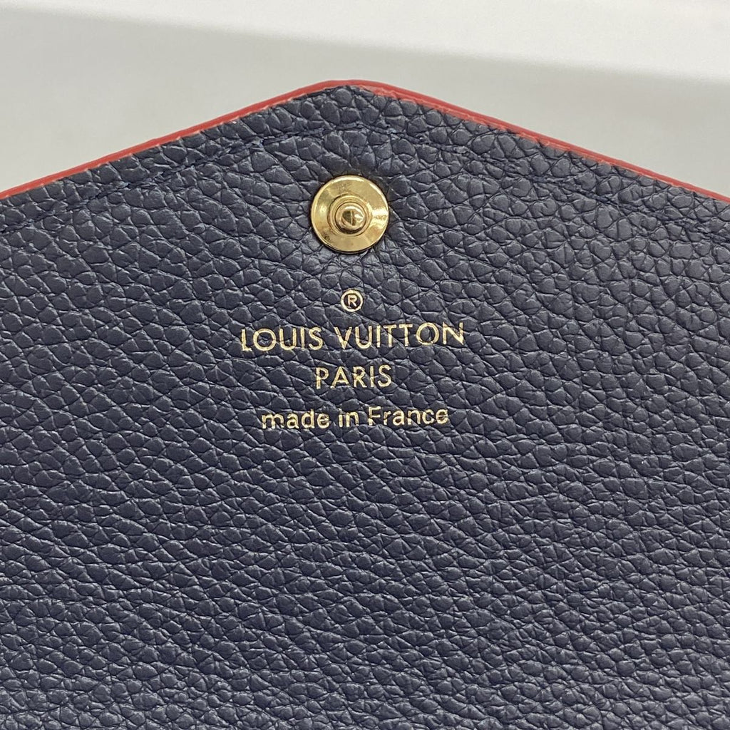 Louis Vuitton Wallet Monogram Empreinte Portefeuille Sarah Marine Rouge — view 4