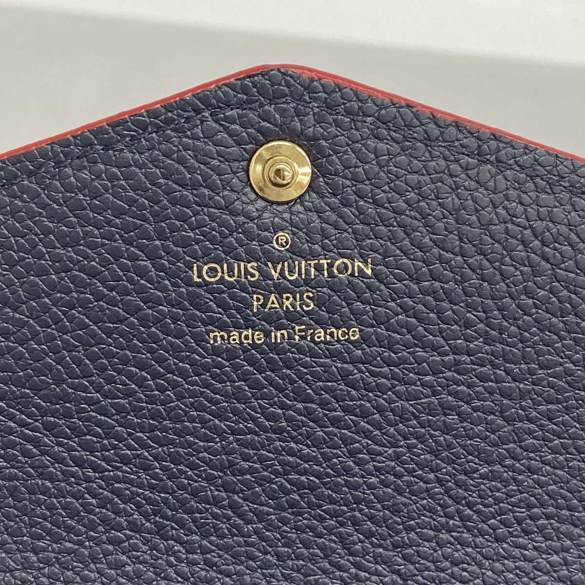Louis Vuitton Wallet Monogram Empreinte Portefeuille Sarah Marine Rouge — view 4