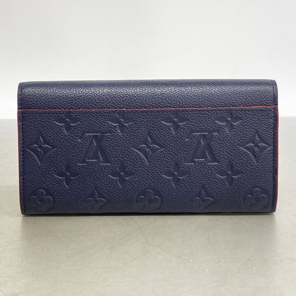Louis Vuitton Wallet Monogram Empreinte Portefeuille Sarah Marine Rouge — view 7