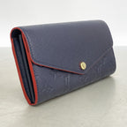 Louis Vuitton Wallet Monogram Empreinte Portefeuille Sarah Marine Rouge — view 2