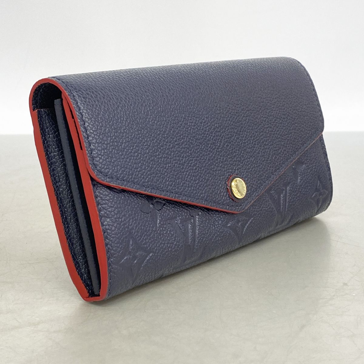 Louis Vuitton Wallet Monogram Empreinte Portefeuille Sarah Marine Rouge — view 2