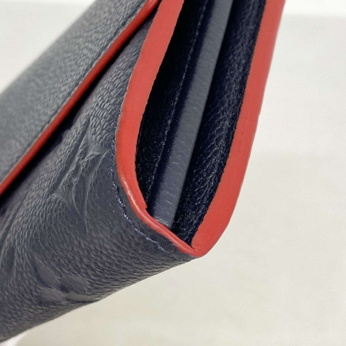 Louis Vuitton Wallet Monogram Empreinte Portefeuille Sarah Marine Rouge — view 5