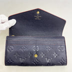 Louis Vuitton Wallet Monogram Empreinte Portefeuille Sarah Marine Rouge — view 6