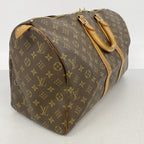 Louis Vuitton Boston Bag Monogram Keepall 45 Brown — view 2