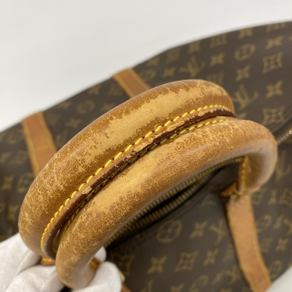Louis Vuitton Boston Bag Monogram Keepall 45 Brown — view 7