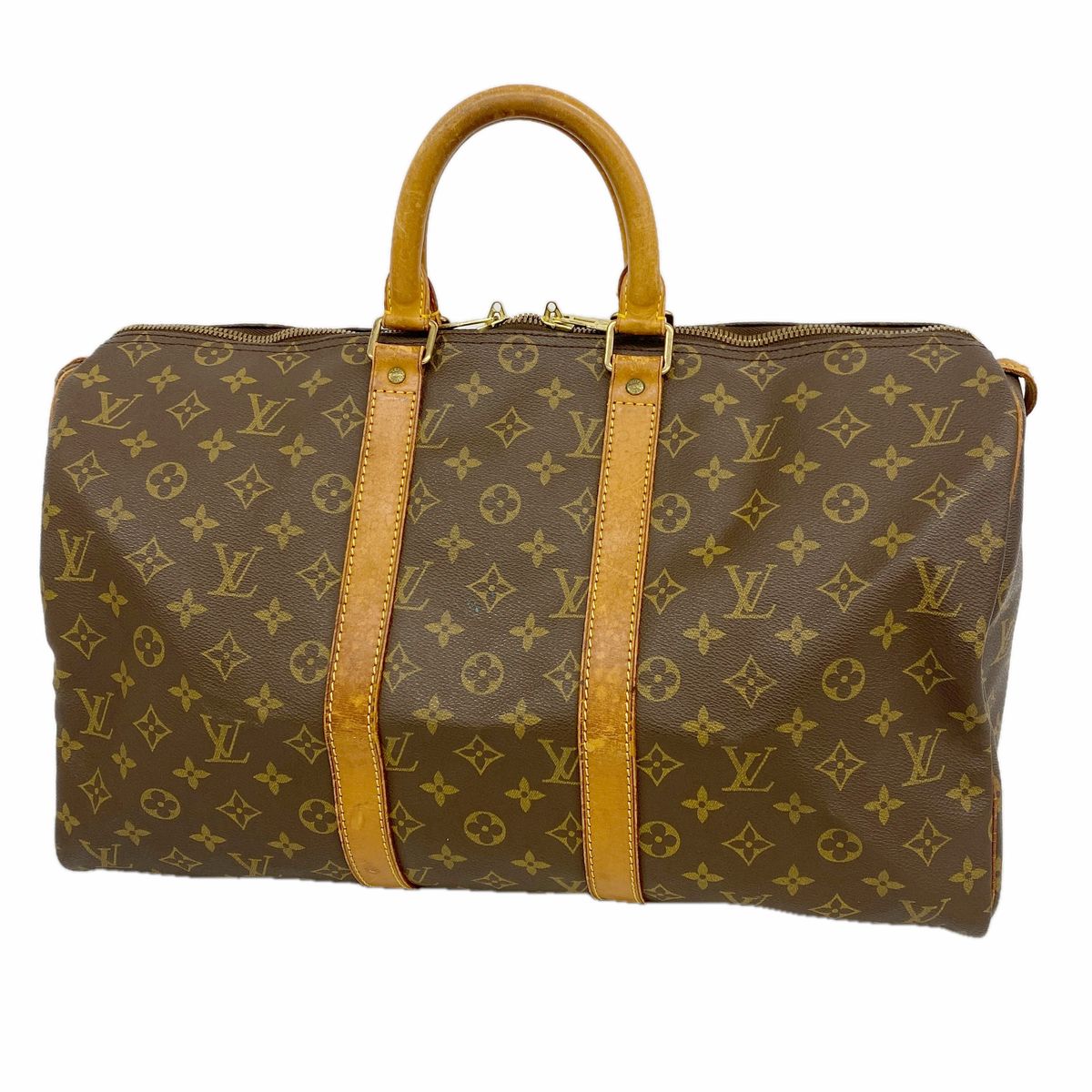 Louis Vuitton Boston Bag Monogram Keepall 45 Brown