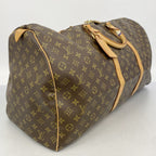 Louis Vuitton Boston Bag Monogram Keepall 60 Brown — view 2