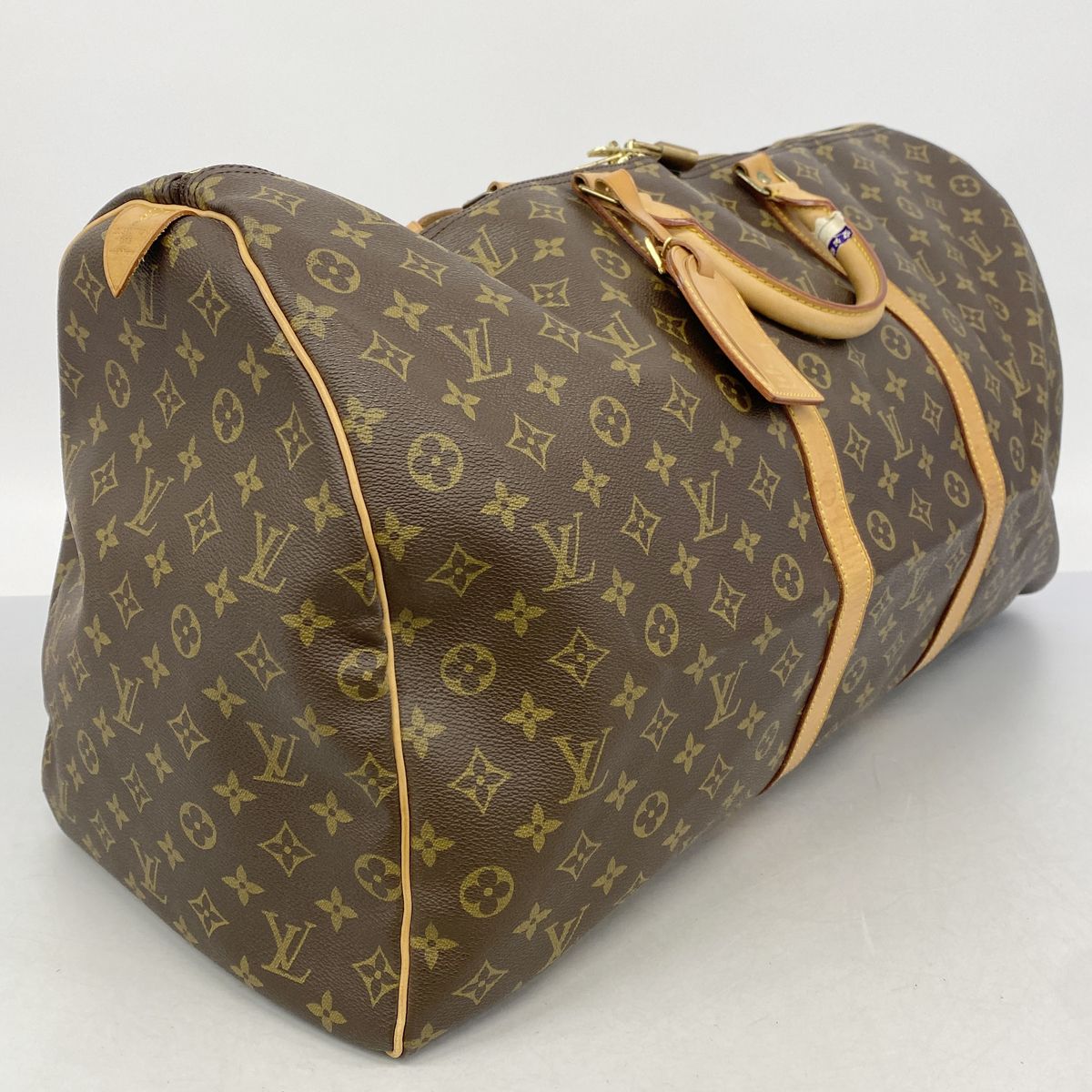 Louis Vuitton Boston Bag Monogram Keepall 60 Brown — view 2